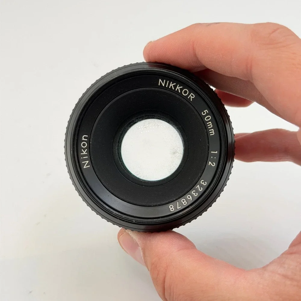 Nikon Nikkor 50mm 1:2 Manual Focus Lens F-Mount Vintage Japan 3236878 FUNGUS